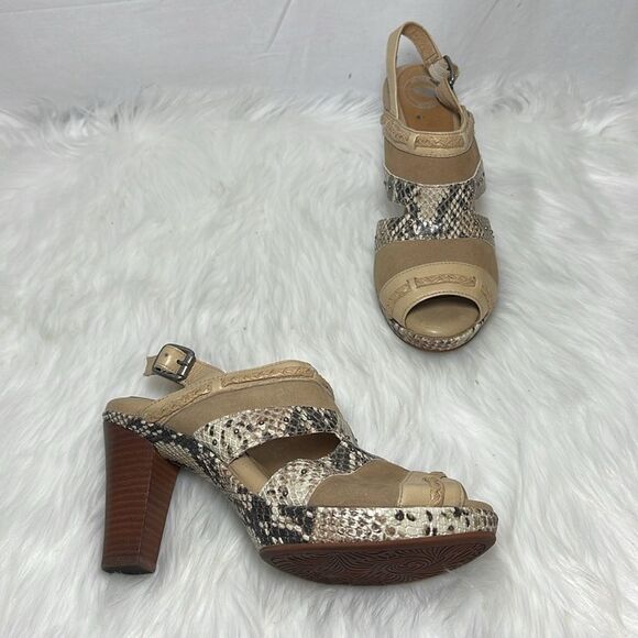 Nurture By Lamaze Hope Snake Platform Sandals Sz 8 - Picture 1 of 6
